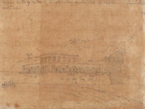 スピネッリ枢機卿によって建てられたカッシーノ 作： John Robert Cozens